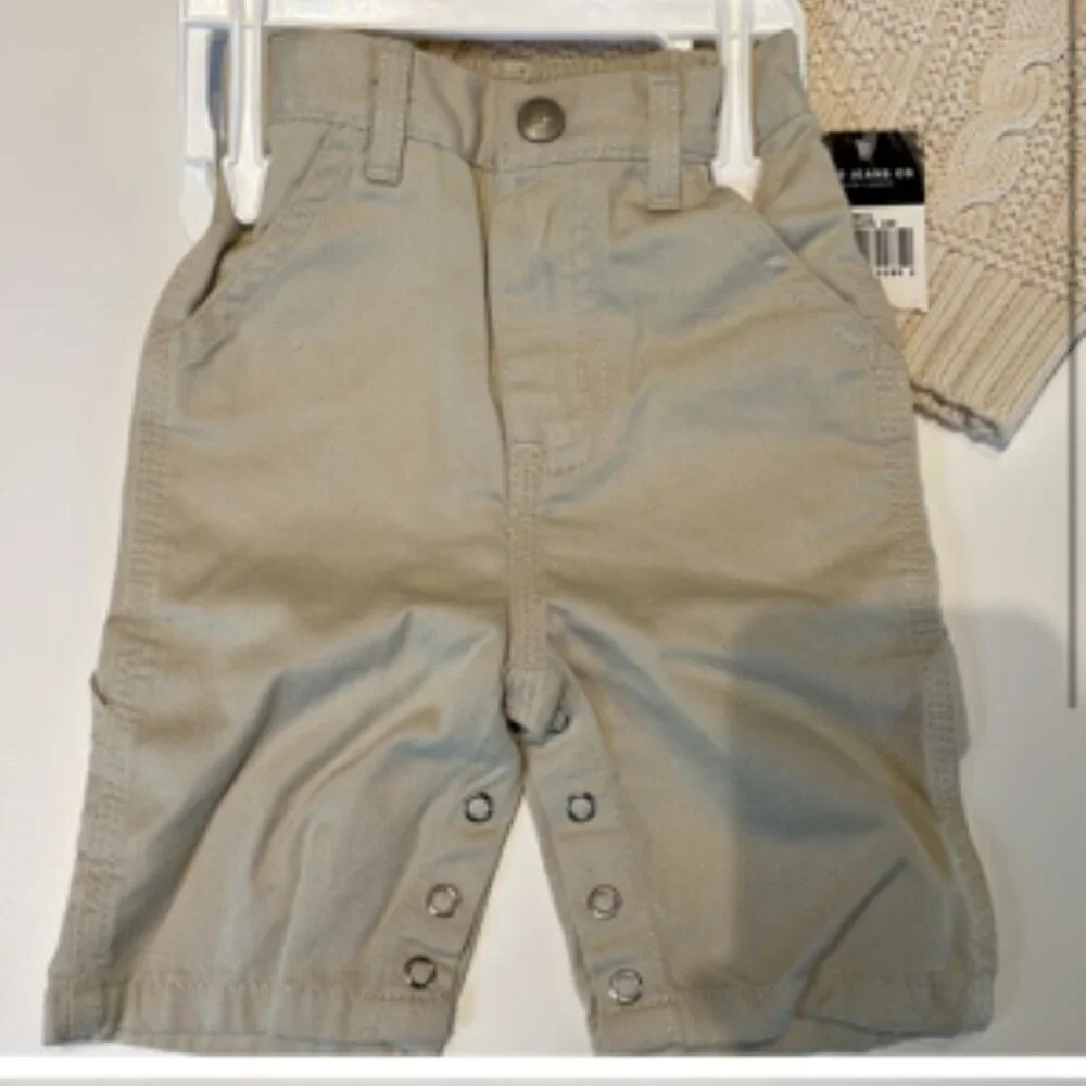 Ralph Lauren 2 pc sweater and pant set- NEW - 12-18 months